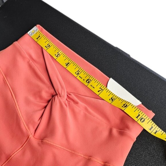 Aerie Offline Real Me Extra Flare Twist Front Leggings, Yoga, Orange, Size Small - Picture 4 of 9